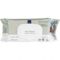 Mitrās salvetes ABENA (Wet Wipes) ar vāciņu, N80