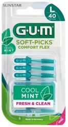 GUM Soft-Picks Comfort Flex interdentālās birstītes 40 gab., L izmērs 